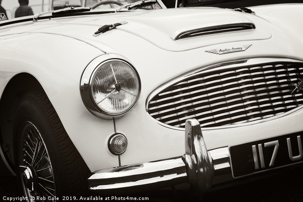 Austin Healey Classic Sports Car Front Picture Board by Rob Cole