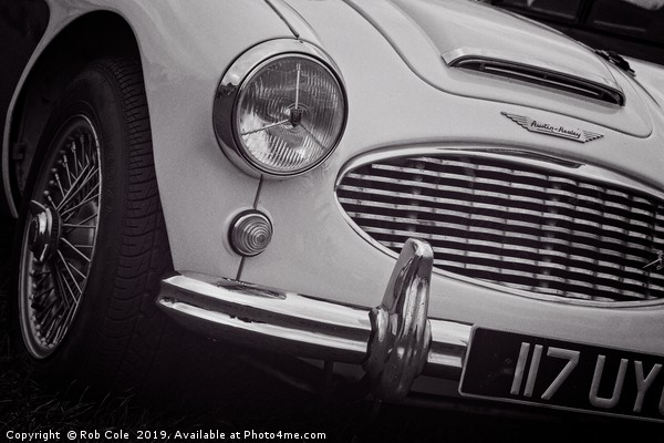 Austin Healey Classic Sports Car Front Picture Board by Rob Cole