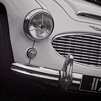 Buy canvas prints of Austin Healey Classic Sports Car Front by Rob Cole