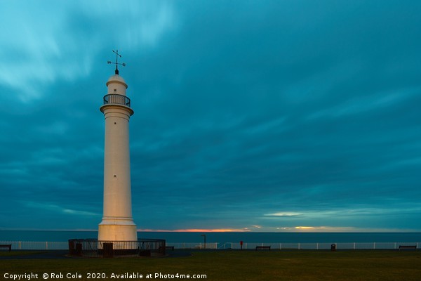 The White Lighthouse, Cliffe Park, Seaburn, Tyne a Picture Board by Rob Cole