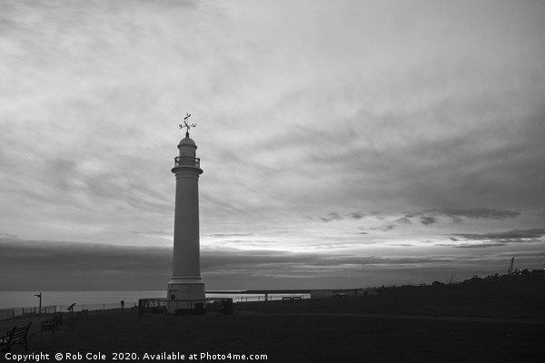 The White Lighthouse, Cliffe Park, Seaburn, Tyne a Picture Board by Rob Cole