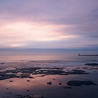 Buy canvas prints of Majestic Sunrise over Seaburn Coastline by Rob Cole