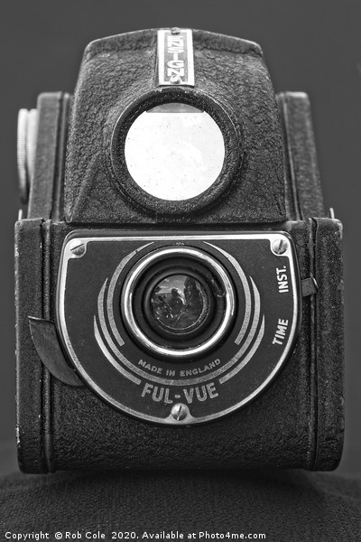 Ensign Ful-Vue Vintage Black and White Camera Picture Board by Rob Cole