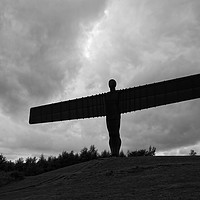 Buy canvas prints of Angel of the North, Sunset, Newcastle-Gateshead by Rob Cole