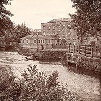 Buy canvas prints of Boar's Head Mills, Darley Abbey, Derwent Valley, D by Rob Cole