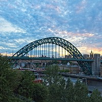 Buy canvas prints of Tyne Bridge Sunset Newcastle-Gateshead by Rob Cole