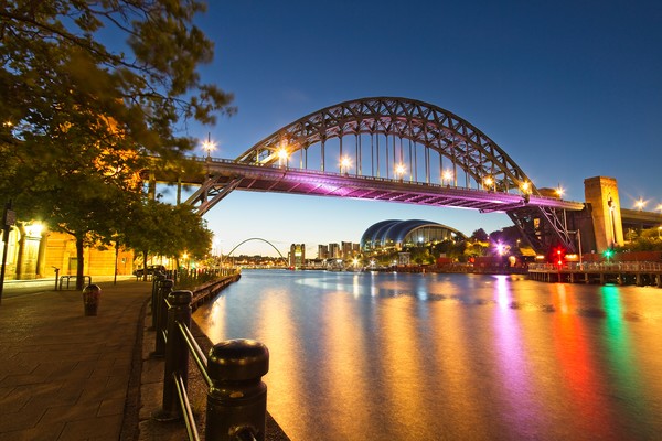 Tyne Bridge at Dawn, Newcastle Picture Board by Rob Cole