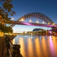 Buy canvas prints of Tyne Bridge at Dawn, Newcastle by Rob Cole
