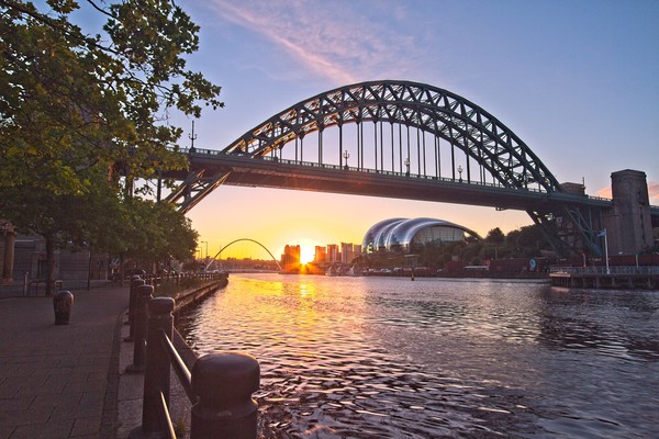 Newcastle Tyne Bridge Sunrise Picture Board by Rob Cole
