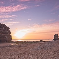 Buy canvas prints of Marsden Rock Sunrise, Tyne and Wear by Rob Cole