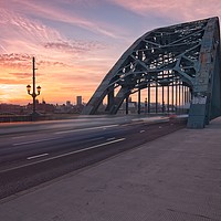 Buy canvas prints of Newcastle Tyne Bridge Sunset by Rob Cole