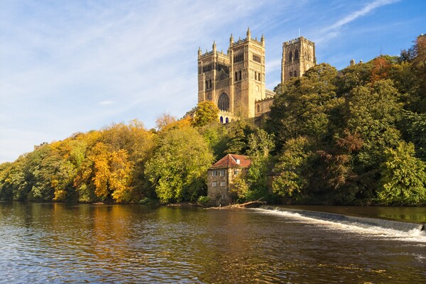 Durham Cathedral and River Wear. Picture Board by Rob Cole