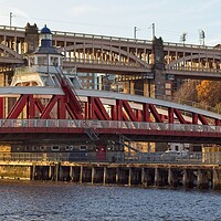Buy canvas prints of Swing Bridge, Newcastle by Rob Cole