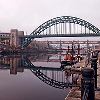 Buy canvas prints of Newcastle Tyne Bridges by Rob Cole