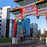 Buy canvas prints of Vibrant Chinatown Entrance by Rob Cole
