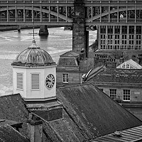 Buy canvas prints of Guildhall Clock Tower, Newcastle by Rob Cole