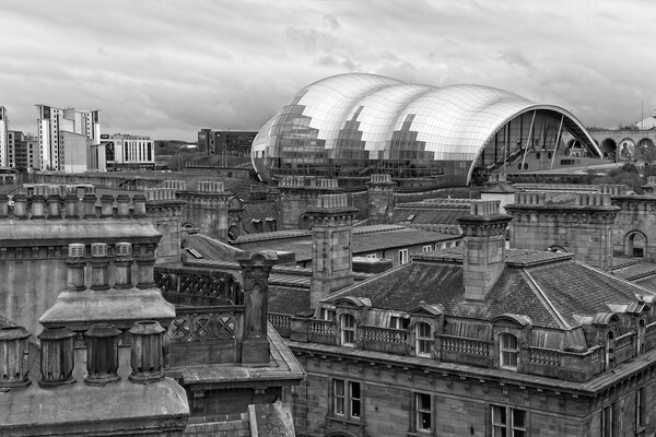 Old and New, Sage Gateshead Picture Board by Rob Cole