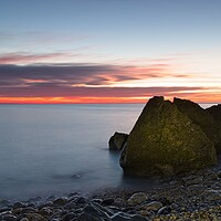 Buy canvas prints of Trow Rocks Sunrise, South Sheilds by Rob Cole