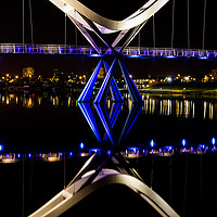 Buy canvas prints of Infinity Bridge, Stockton, Teeside by Gwil Roberts