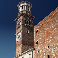 Buy canvas prints of Clock Tower Verona by Gwil Roberts