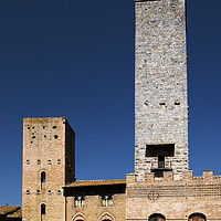 Buy canvas prints of San Gimignano Towers by Gwil Roberts