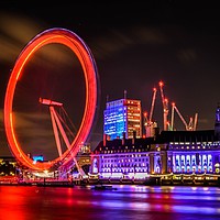 Buy canvas prints of London Eye at Night by Ben Keating