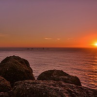 Buy canvas prints of Cornish Sunset by Ben Keating