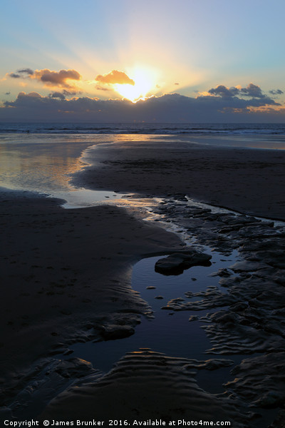 Dunraven or Southerndown Bay Sunset South Wales Picture Board by James Brunker