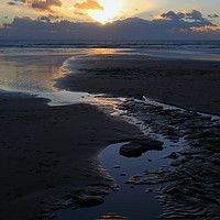 Buy canvas prints of Dunraven or Southerndown Bay Sunset South Wales by James Brunker