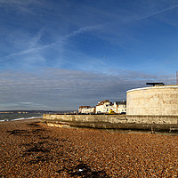 Buy canvas prints of Martello Tower at Seaford East Sussex by James Brunker