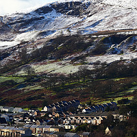Buy canvas prints of Wyndham Village Ogmore Valley South Wales by James Brunker
