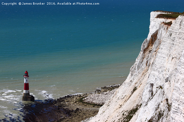 Beachy Head Cliff and Lighthouse Picture Board by James Brunker