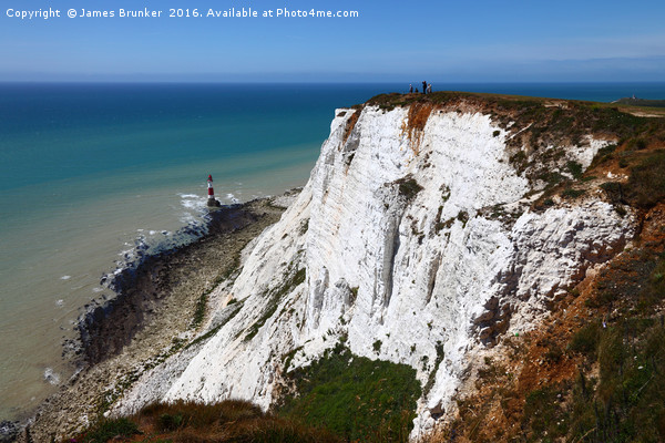 White Chalks Cliffs at Beachy Head Sussex Picture Board by James Brunker