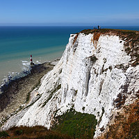 Buy canvas prints of White Chalks Cliffs at Beachy Head Sussex by James Brunker