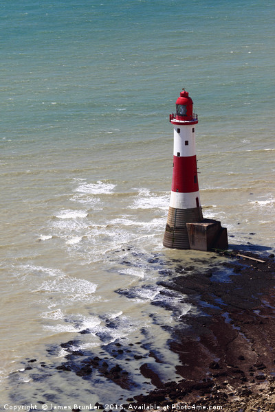 Beachy Head Lighthouse East Sussex Picture Board by James Brunker