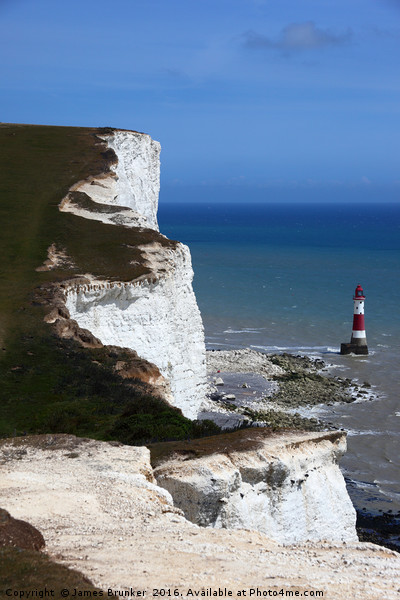 Chalk Headlands on the south coast Sussex  Picture Board by James Brunker