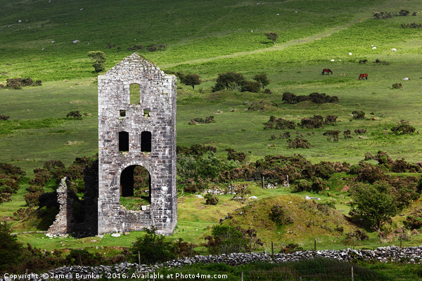 Abandoned Tin Mine near Minions Bodmin Moor Picture Board by James Brunker