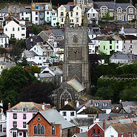 Buy canvas prints of Picturesque Coastal Town of Fowey Cornwall by James Brunker