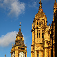 Buy canvas prints of Palace of Westminster and Big Ben detail London by James Brunker