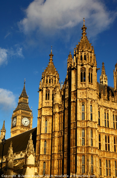 Towers  of Westminster London Picture Board by James Brunker