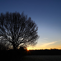 Buy canvas prints of Winter Sunrise in the Weald of Kent by James Brunker