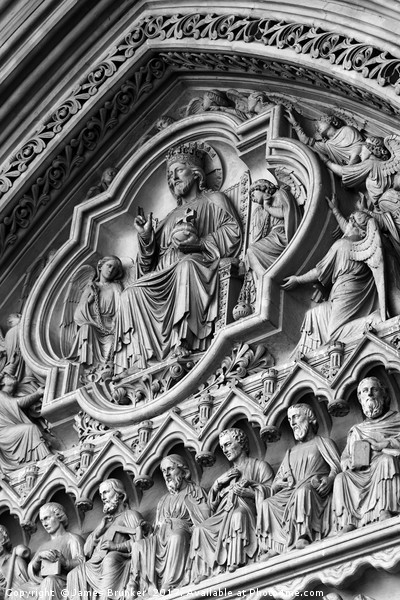 Stone Carving Detail Westminster Abbey Picture Board by James Brunker