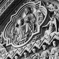 Buy canvas prints of Stone Carving Detail Westminster Abbey by James Brunker