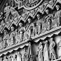 Buy canvas prints of Disciple Stone Carvings Westminster Abbey by James Brunker