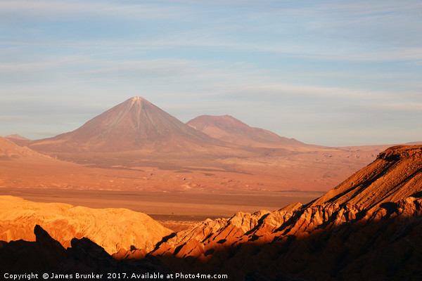 Late Afternoon Light in the Atacama Desert Chile Picture Board by James Brunker