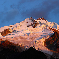 Buy canvas prints of Mt Huayna Potosi Sunrise Cordillera Real Bolivia by James Brunker