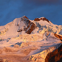Buy canvas prints of Mt Huayna Potosi Glaciers at Sunrise Bolivia by James Brunker