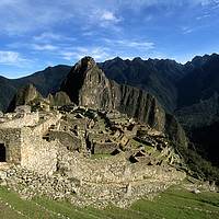 Buy canvas prints of Panorama of Inca Site of Machu Picchu Peru by James Brunker