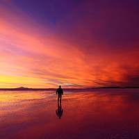 Buy canvas prints of Sunset Inspiration Salar de Uyuni Bolivia by James Brunker