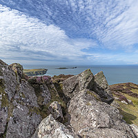 Buy canvas prints of JoEvans Worm's Head from Rhossili Down by Jo Evans